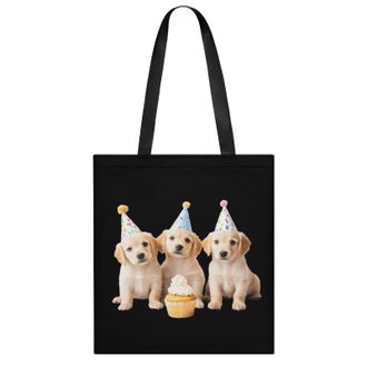Generic Puppies Birthday Party Womens Tote Casual Shopping Bag Lightweight Shoulder Bags Hobos Handbag for Work Travel Daily 35x40cm
