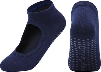 Generic Girls Socks 21-23 Grip Socks for Women Yoga Sports Socks Non-Slip Slippers Socks for Women Socks Crazy, navy, One Size
