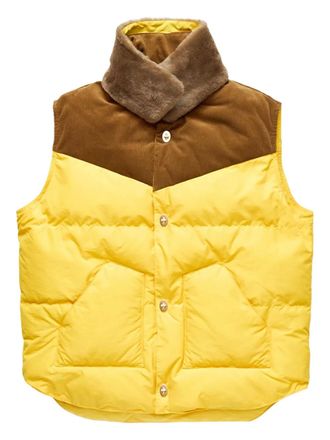Wales Bonner Brixton collar gilet - Yellow