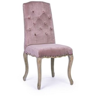 BIZZOTTO Sedia Diva con struttura in rubber wood, per arredo interno 51 x 53 x h 99 cm -Dark / Confezione da 1 pezzo