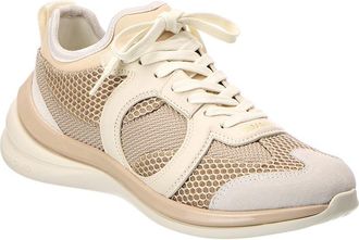 Ferragamo Ferragamo Leather & Mesh Sneaker