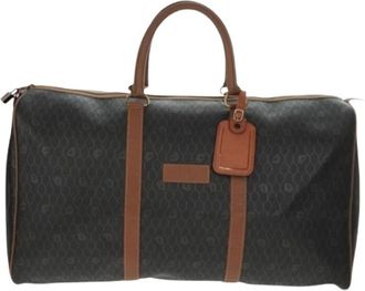 Dior Pre-owned Weekend Bags, female, Black, Size: ONE SIZE Pre-owned Vintage honeycomb boston bag