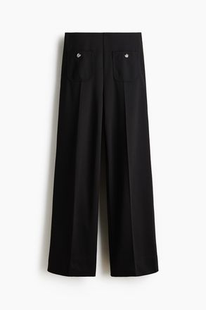 H&M Hose mit geradem Bein - Schwarz