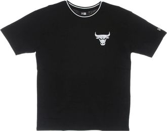 New Era New Era, T-Shirts, male, Black, Size: XL Chicago Bulls Distressed Graphic Tee