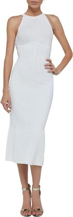 L'agence Kimi Pleat Hem Knit Dress