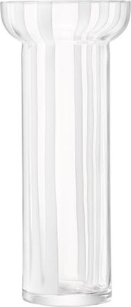 LSA Stripe 12.5-Inch Vase in White at Nordstrom