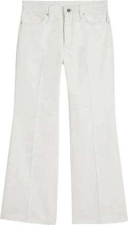 Jil Sander Pantal&oacute;n Vaquero Acampanado - Dames - Flared Jeans - Wit - W27 - Denim - Jeans