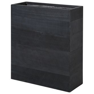 Beliani Beliani - Maceta De Mezcla De Arcilla Negro 80 X 30 Cm Fibra Interior Exterior Thimena