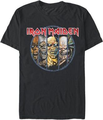 Iron Maiden Mens Iron Maiden Classic Faces Graphic T-Shirt in Black at Nordstrom, Size Xxx-Large