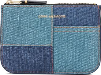 Comme Des Gar&ccedil;ons Wallets & Cardholders, female, Blue, Size: ONE SIZE Denim Patchwork Wallet