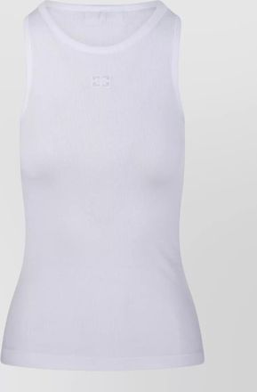 Ganni ribbed tank top