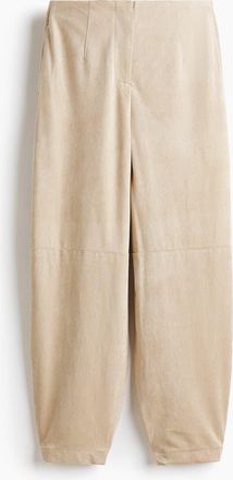 H&M Barrel Trousers in Light Beige at Nordstrom, Size Xx-Small