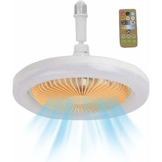 OEM Ventilador De Techo Con Luces Y Control Remoto, Ventilador De Techo Led E27a, Velocidad Variable, Ventilador De Techo Silencioso De 30 W Con Ventilado