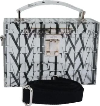 Valentino Pre-owned Plastic crossbody-bags - Dames - Vintage Handtas - Grijs - ONE Size - Vintage