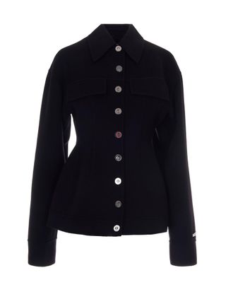Sportmax Black Arena Shirt Collar Jacket