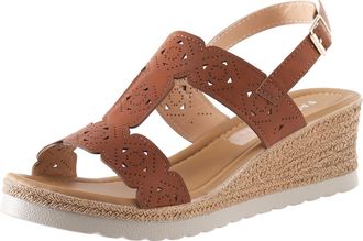 Generic Cocila Ladies Wide Fit Sandals Women Summer Buckle Strap Solid Hollow Out Casual Open Toe Comfortable Beach Shoes Brown, 4.5 Hiking For Uk Red Size 4 