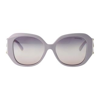 Tiffany & Co. Vierkante Zonnebril - unisex - Zonnebrillen - Paars - 55 MM - Accessoires