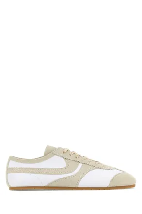 Dries Van Noten Two Tone Leather Sneakers