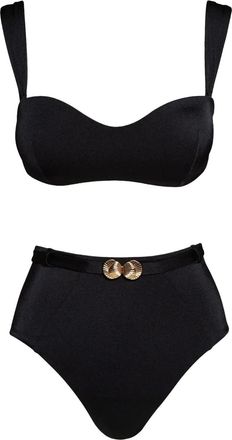 Noire Swimwear Set bikini a fascia - Nero