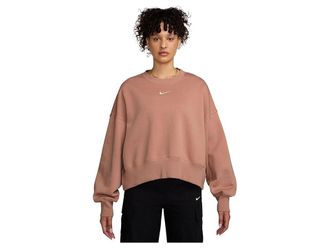 Nike Sportswear Phoenix Fleece Over-Oversized Crew Neck Sweatshirt Womens Sweatshirt Rose Gold/Sail : MD, Cotton/Polyester