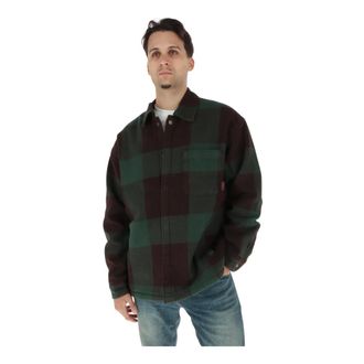 Timberland Sovracamicia a quadri foderata in pile - - Jackets - Uomo - Verde - S
