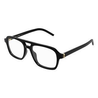 Saint Laurent Aviator Optisch Montuur - Dames - Accessoires - Zwart - Maat: 53 MM