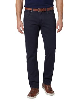 Gardeur katoenen Gardeur normale fit Bill pantalon effen donkerblauw