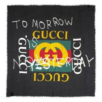Gucci Pre-owned Scarves, female, Multicolor, Size: ONE SIZE Pre-owned Silk Scarf