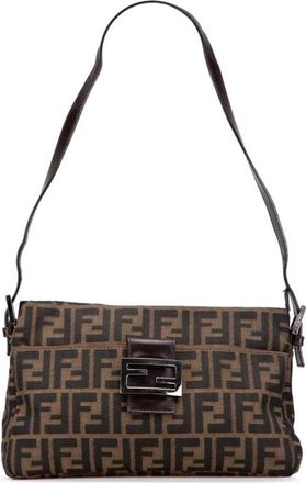 Fendi Pre-owned Shoulder Bags, female, Brown, Size: ONE SIZE Pre-owned Shoulder Bag
