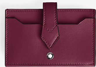 Montblanc Falt-Kartenetui aus Leder Meisterst&uuml;ck 5cc Cassis