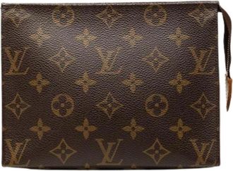 Louis Vuitton Pre-owned Clutches, female, Brown, Size: ONE SIZE Pre-owned Toiletry Pouch 19