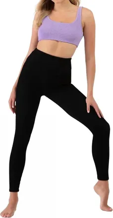 Bloch Graphite Crinkle Full Length Leggings In Black