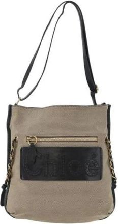 Chlo&eacute; Pre-owned Cross Body Bags, female, Beige, Size: ONE SIZE Pre-owned Vintage shoulder bag