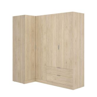 Dmora Armario grande efecto madera de roble 195x90h184 cm