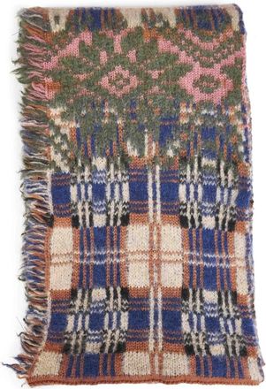 Dries Van Noten Bufanda de lana patchwork - Accessories - Mujer - Multicolor - ONE SIZE