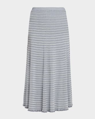 Proenza Schouler Stina Geometric Knit Midi Skirt