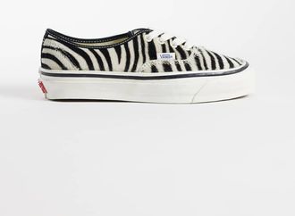 Vans LX Authentic 44 sneakers con stampa zebra-Nero