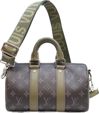 Louis Vuitton Khaki Monogram Boston Bag Shoulder Bag (Pre-Owned)