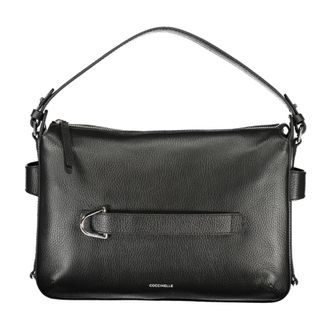 Coccinelle Gretel Ribbon Bag - Dames - Schoudertassen - Zwart - ONE Size - Katoen - Tassen