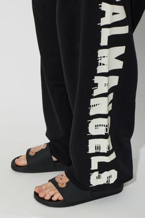 Palm Angels Logo Sliders, Mens, Black