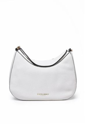 Ermanno Scervino Large Tiffany Hobo Bag - White