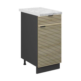 Vicco Mueble Bajo De Cocina Fame-line, Panel De Roble, 40 Cm, Et M&aacute;rmol