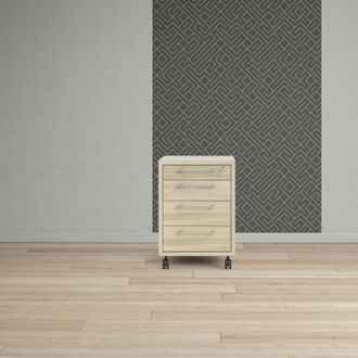 Dmora Cajonera Dmora Con Ruedas, Color Roble, 48,2 X 68,2 X 49,1 Cm, Con Embalaje Reforzado