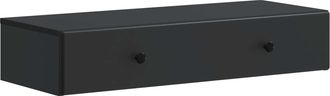 vidaXL Mesa Lateral Montada En La Pared Negro 87,5 X 34,5 X 17 Cm Vidaxl