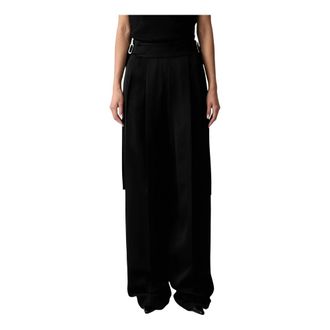 Sportmax Pantalones anchos Stagno - Trousers - Mujer - Negro - S