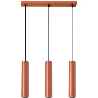 Wonderlamp L&aacute;mpara Colgante Vaza Rojo, 3 Luces