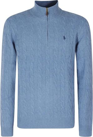 Polo Ralph Lauren Maglione Dolcevita con Mezza Zip - - Knitwear - Uomo - Blu - M