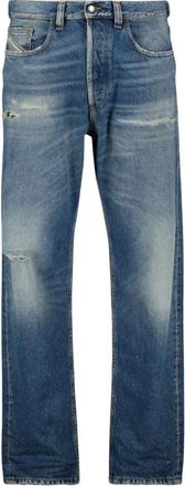 Diesel Blauwe Regular 2010 D-Macs Jeans - Heren - Regular Fit Jeans - Blauw - W29 L30 - Denim - Jeans