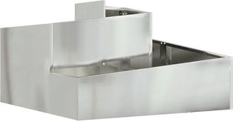 vidaXL Vidaxl - Garden Planter Silver 80 x 80 x 50 cm Galvanised steel