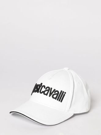 Just Cavalli Cappello Just Cavalli in twill di cotone con logo ricamato